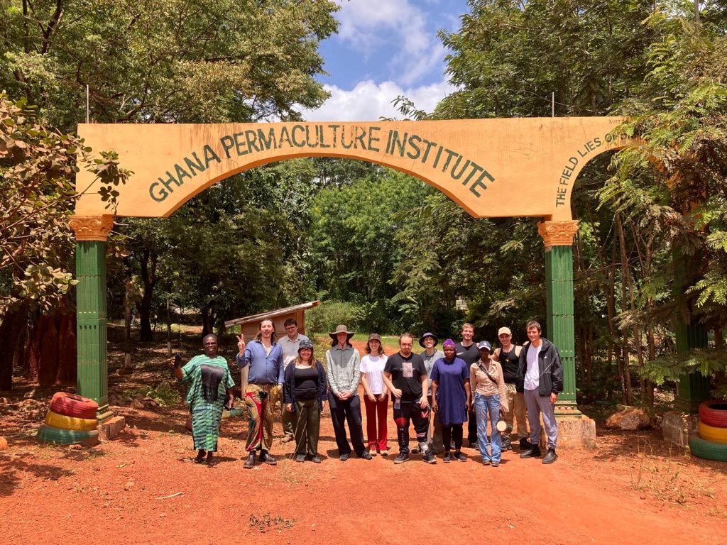 Ghana Permaculture Institute with visitors from Germany