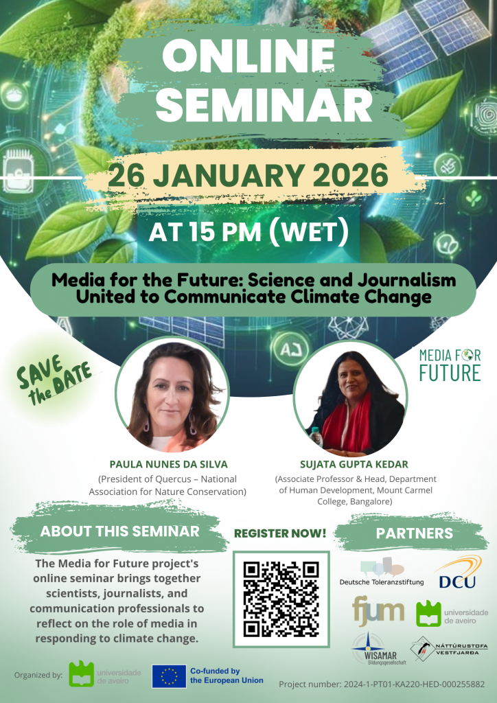 Online Seminar: Science and Journalism united to communicate Climate Change